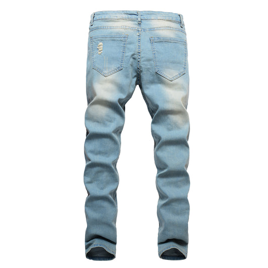 Men's Street Men's Hole Jeans Men's Trousers