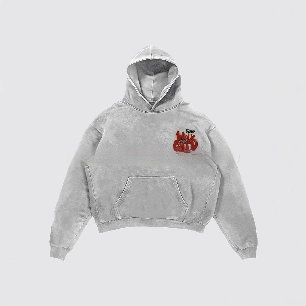 Casual Letter Print Fashion Hoodie Harajuku Vintage