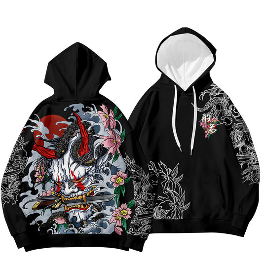 Fashion Printed Prajna Ghost Ins Long-sleeved Hoodie
