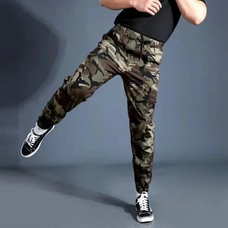 Men's Cargo Pants Camouflage Work Wear Male Trousers Harem Camo Techwear Y2k Emo High Quality Cheap Large Size Fashion Big Loose
