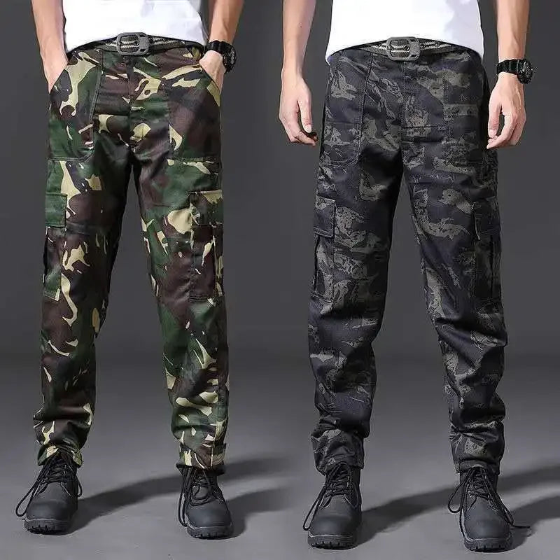 Camouflage Harem Trousers Man Navy Y2k Camo Cargo Pants for Men Loose Outdoor Baggy Cotton Harajuku Cheapest Korean Style Slacks