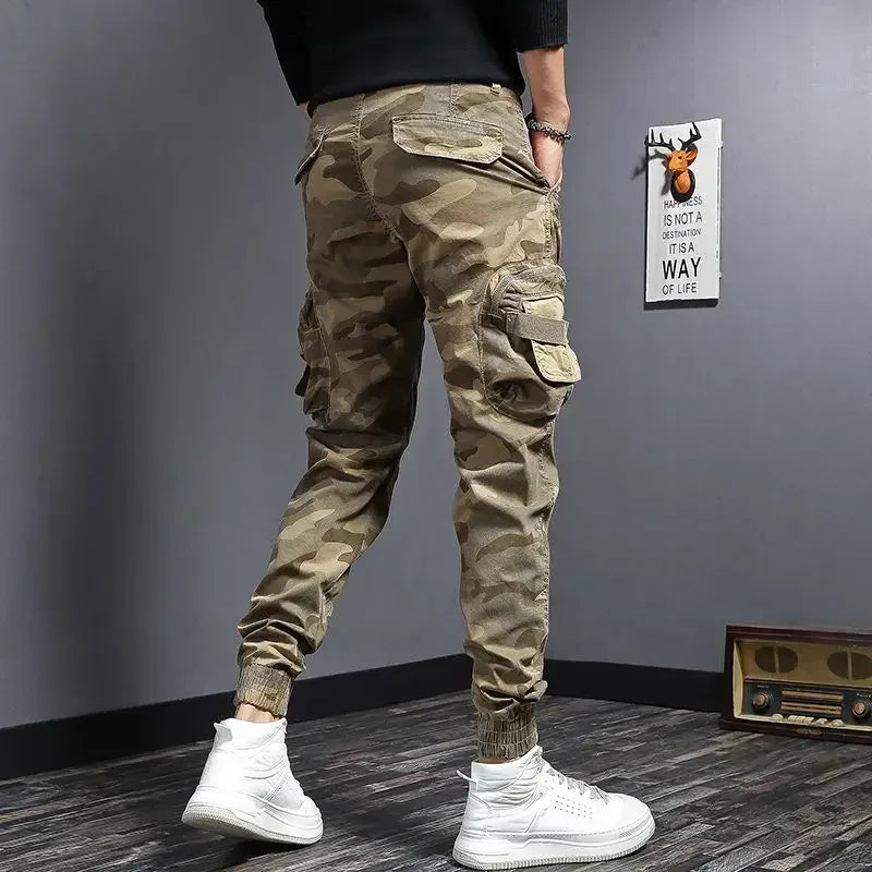 Casual Cargo Pants for Men Camo New In Camouflage Designer Cheap Regular Fit Korean Style Trousers Man Cheapest Street Harajuku