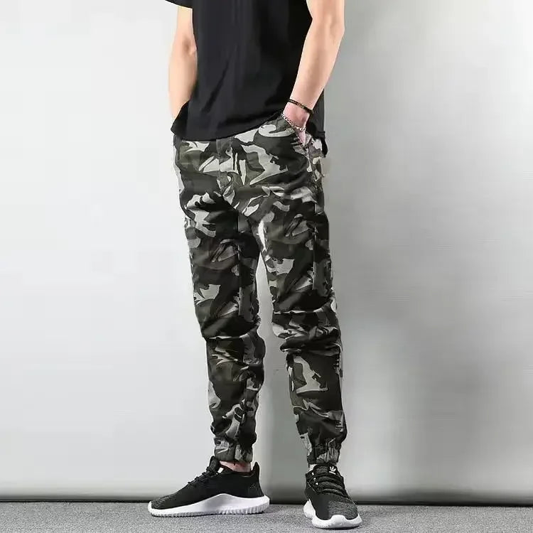 Men's Cargo Pants Camouflage Work Wear Male Trousers Harem Camo Techwear Y2k Emo High Quality Cheap Large Size Fashion Big Loose