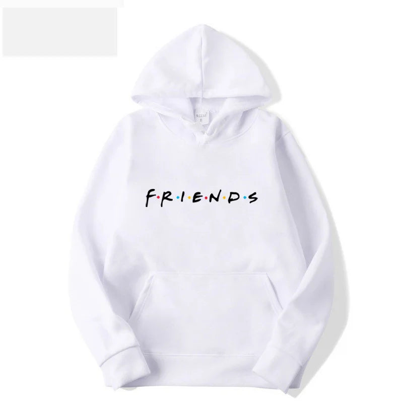 2024 New Autumn and winter fashion friends hoodie sweatshirt white friend shirt and hat hooded sweatshirt for men and women