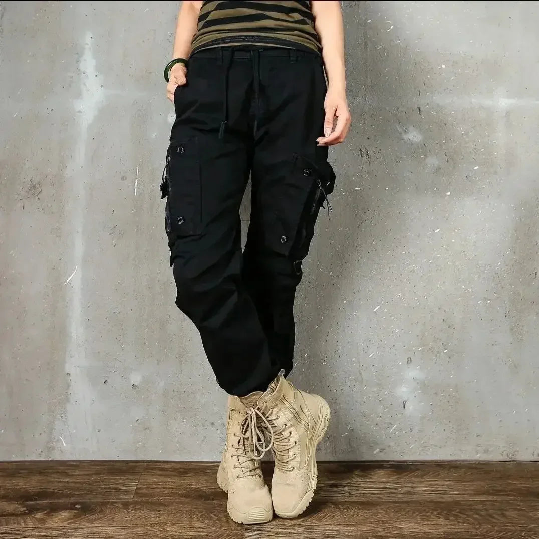 Casual Male Trousers New In Men's Cargo Pants Cotton Baggy Street Luxury Cheap Y2k Vintage High Quality Cheapest Emo Slacks Long