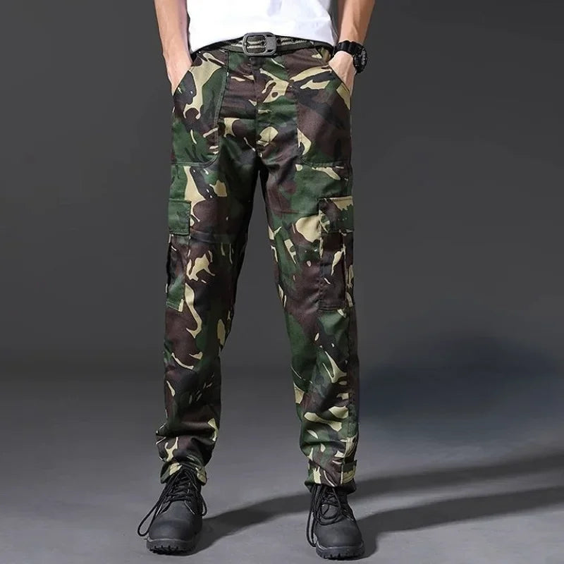 Camouflage Harem Trousers Man Navy Y2k Camo Cargo Pants for Men Loose Outdoor Baggy Cotton Harajuku Cheapest Korean Style Slacks