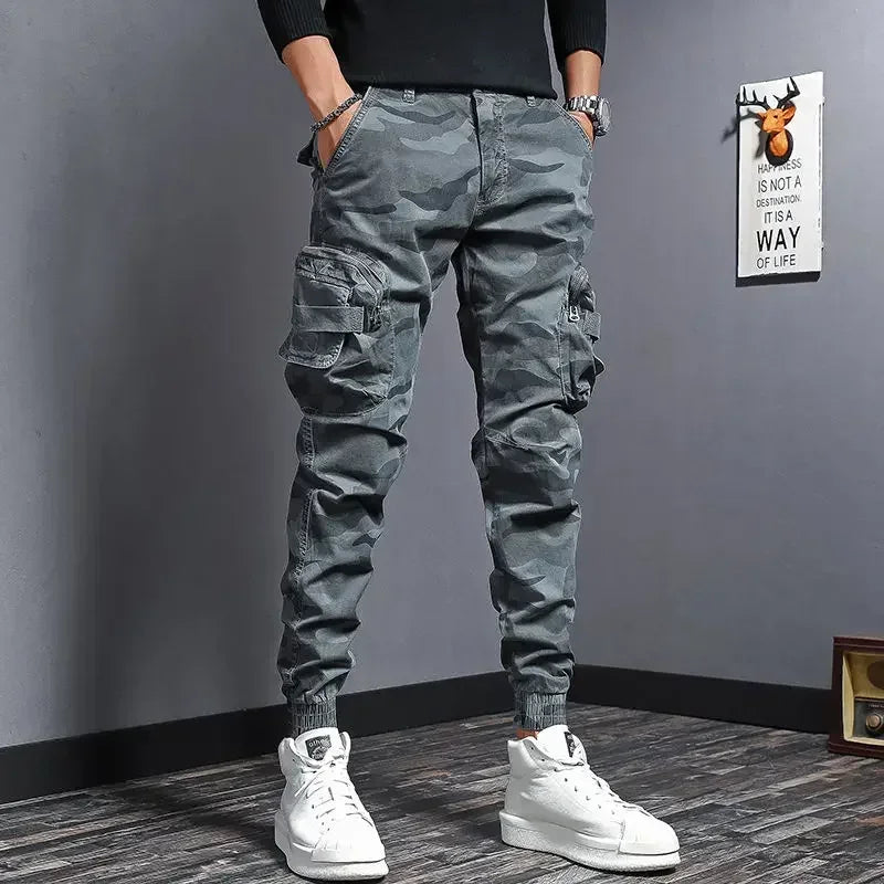 Casual Cargo Pants for Men Camo New In Camouflage Designer Cheap Regular Fit Korean Style Trousers Man Cheapest Street Harajuku