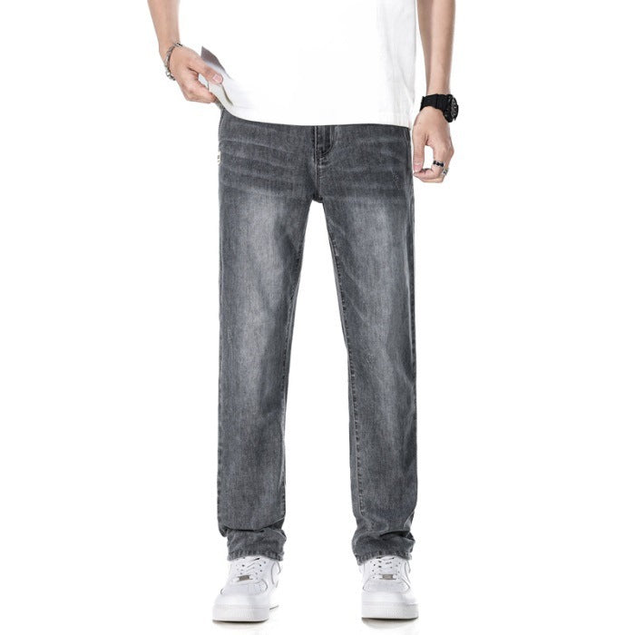 Thin Loose Light Business Straight Jeans