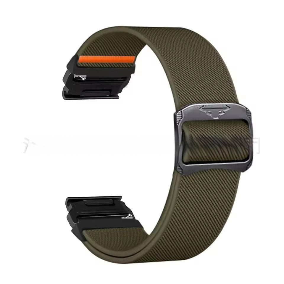 Cow Head Buckle Elastic Nylon Strap