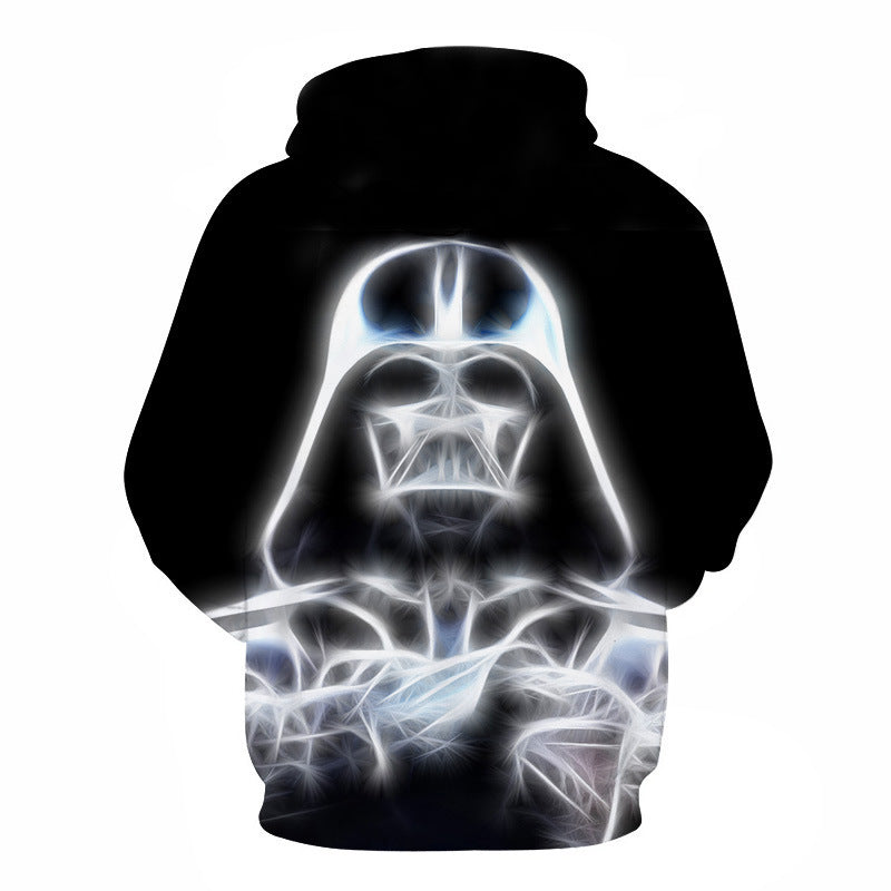 Black Warrior 3D Printed Hoodie Anime Hooded Sweater