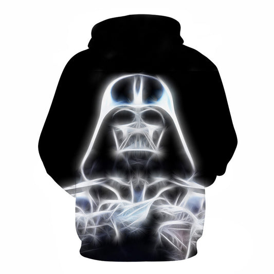 Black Warrior 3D Printed Hoodie Anime Hooded Sweater