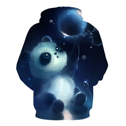 Autumn Panda Baby Series Hooded Pullover 3D Printed Sweater For Men