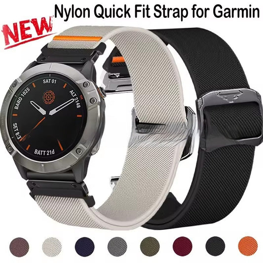 Cow Head Buckle Elastic Nylon Strap