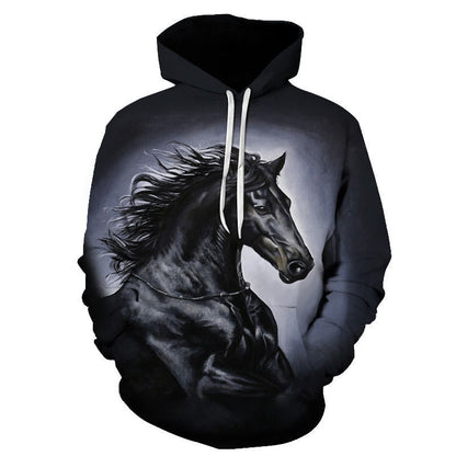 Men's Thermal Transfer 3D Dog Hoodie Coat