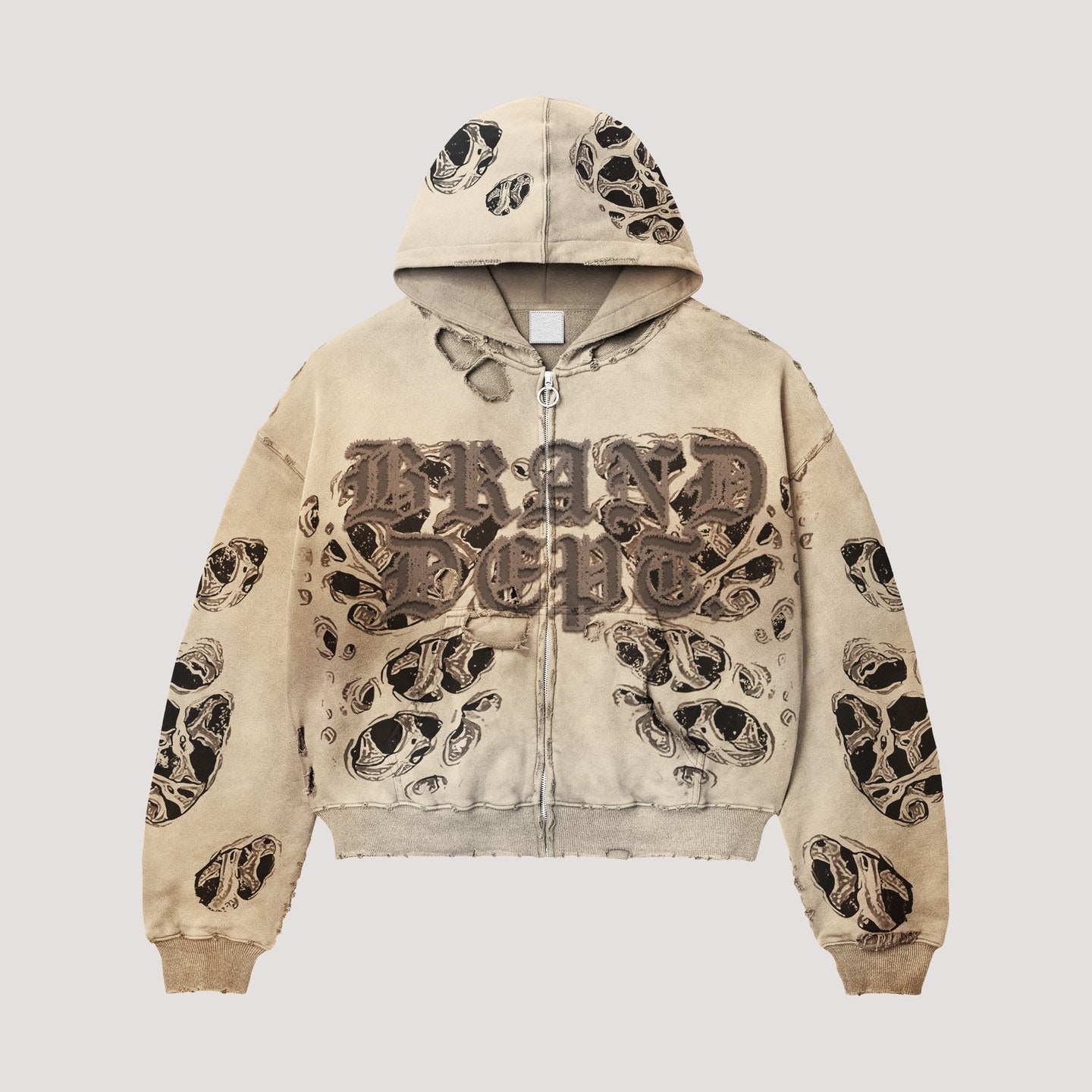 Fashion Casual Printed Polyester Sweater