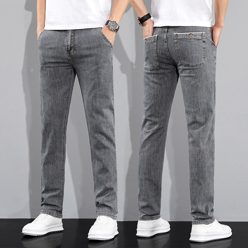 Versatile Stretch Korean Style Slim Fit Trousers
