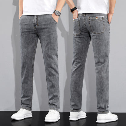 Versatile Stretch Korean Style Slim Fit Trousers