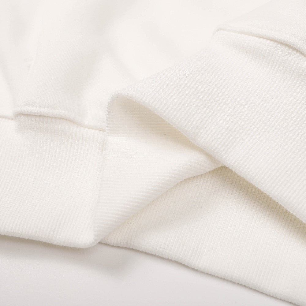 Men's Creative Printing Fleece Hooded Sweatshirt