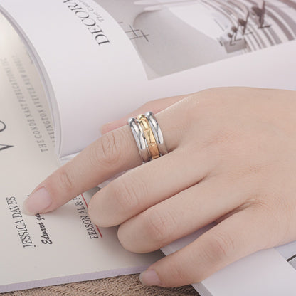 Titanium Steel Rotating Fashion Creative Stainless Steel Ring