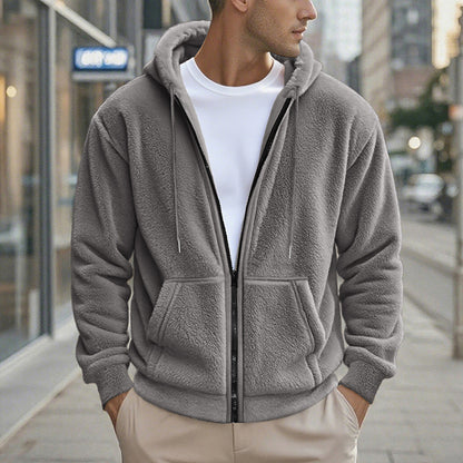Loose Cardigan Casual Hooded Jacket Sweater Men