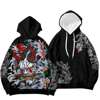 Fashion Printed Prajna Ghost Ins Long-sleeved Hoodie