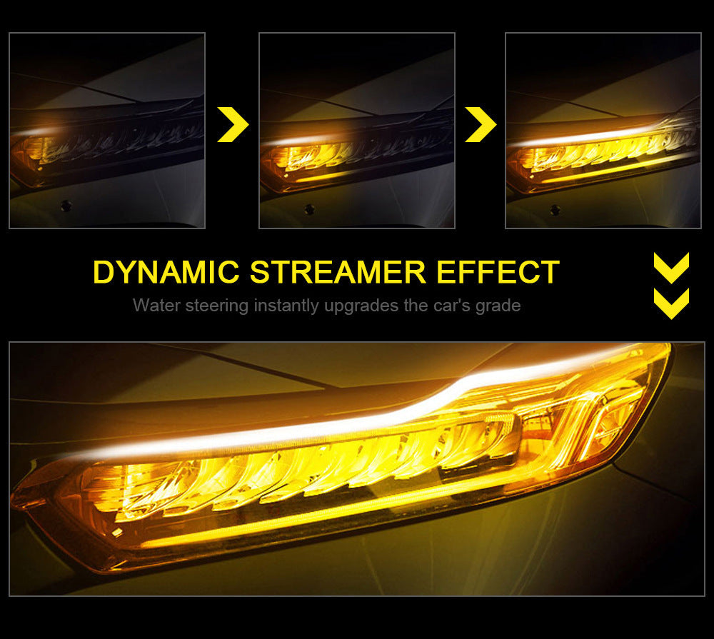 Strip Waterproof 30cm 45cm 60cm Flexible Soft Tube Guide Headlight LED Strip Lights