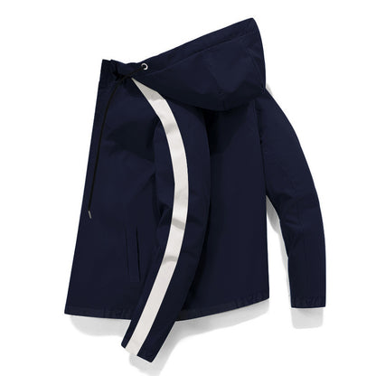 New Casual Fashion Men's Jacket Color Matching