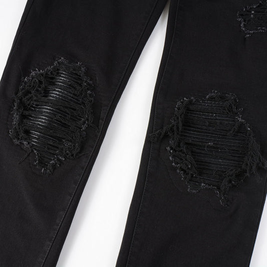 Jeans Men's High Street Fashion Brand Street Ripped Jeans