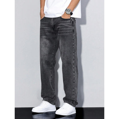 Men's Casual Straight-leg Loose Long Jeans