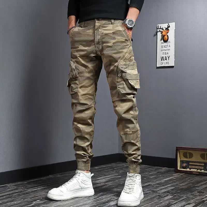 Casual Cargo Pants for Men Camo New In Camouflage Designer Cheap Regular Fit Korean Style Trousers Man Cheapest Street Harajuku