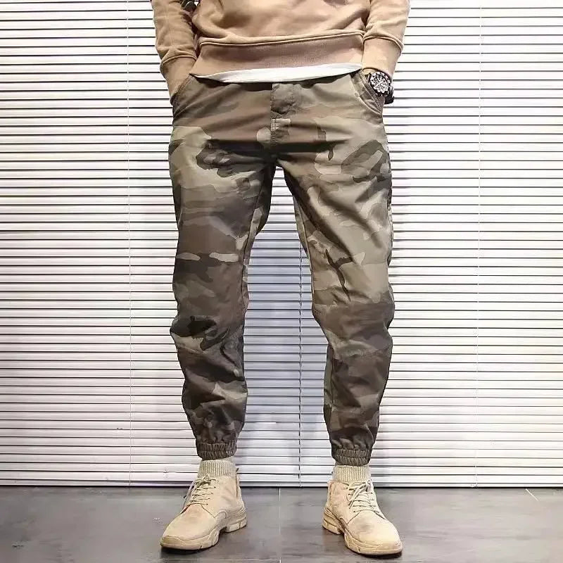 Men's Cargo Pants Camouflage Work Wear Male Trousers Harem Camo Techwear Y2k Emo High Quality Cheap Large Size Fashion Big Loose