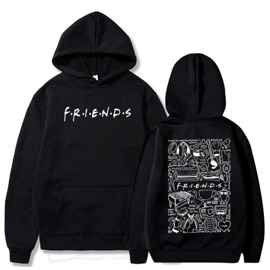 Friends Hoodie Friends TV Show Hoodie 90's Comedy TV Hoodie Gift for Friends Lovers Unisex Pullover Tops Streetwear