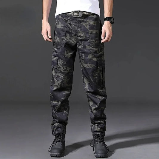 Camouflage Harem Trousers Man Navy Y2k Camo Cargo Pants for Men Loose Outdoor Baggy Cotton Harajuku Cheapest Korean Style Slacks