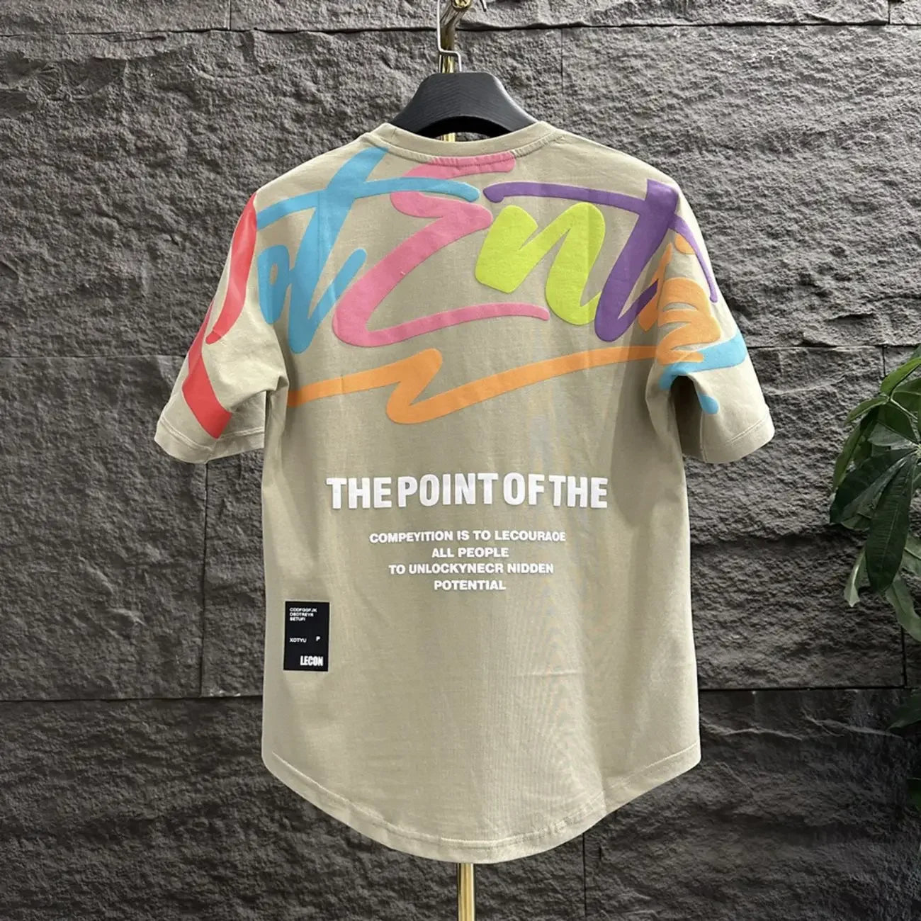 100℅ Cotton Black Drawings Tops Alphabet Graphic Men's T-shirt Basic Casual Elastic Cool Trend New In Summer Male Tees Shirts