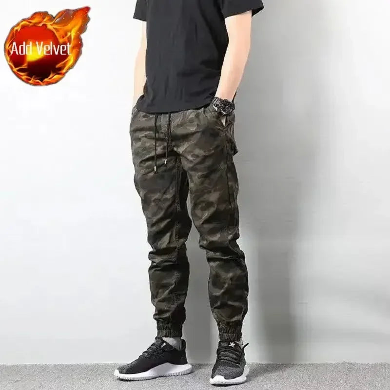 Men's Cargo Pants Camouflage Work Wear Male Trousers Harem Camo Techwear Y2k Emo High Quality Cheap Large Size Fashion Big Loose
