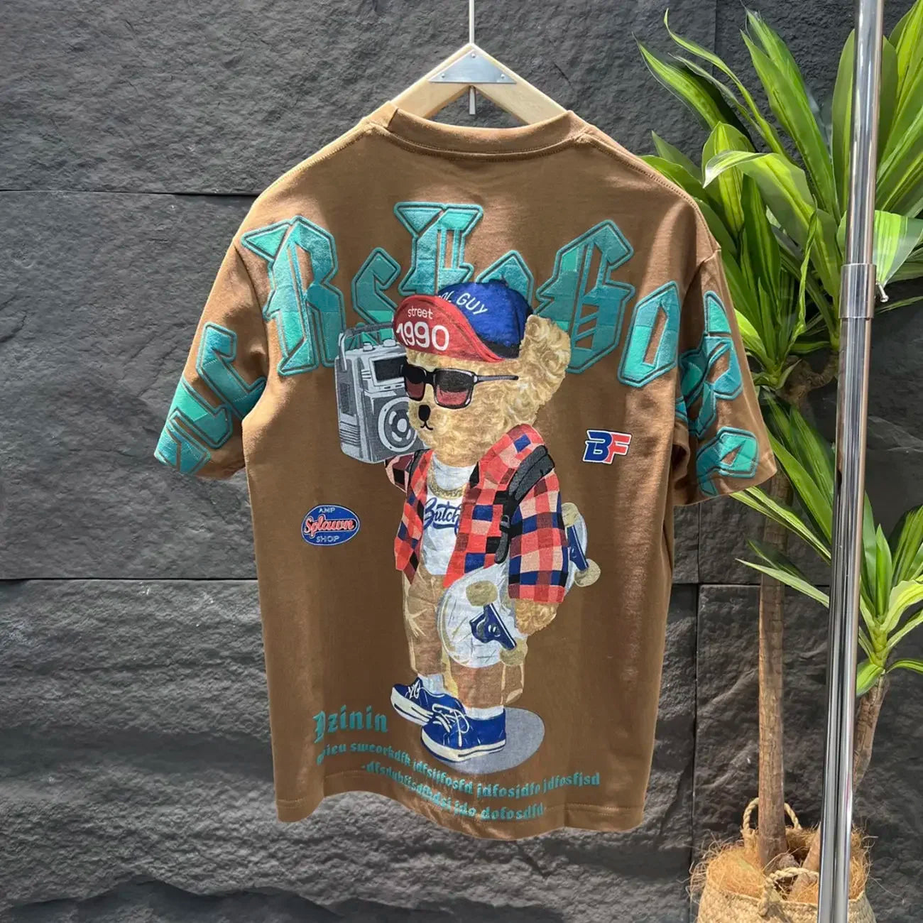 T Shirt For Men Hip Hop Top Rock Print Katoen Man Tee Shirts Watercolor Summer Trend Cheap Clothes And Young On Sale Harajuku