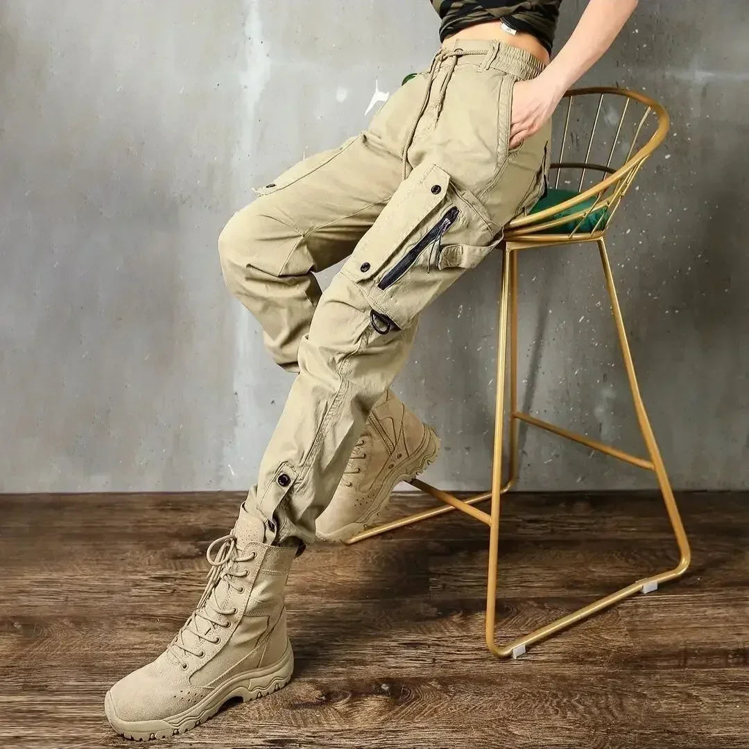 Casual Male Trousers New In Men's Cargo Pants Cotton Baggy Street Luxury Cheap Y2k Vintage High Quality Cheapest Emo Slacks Long