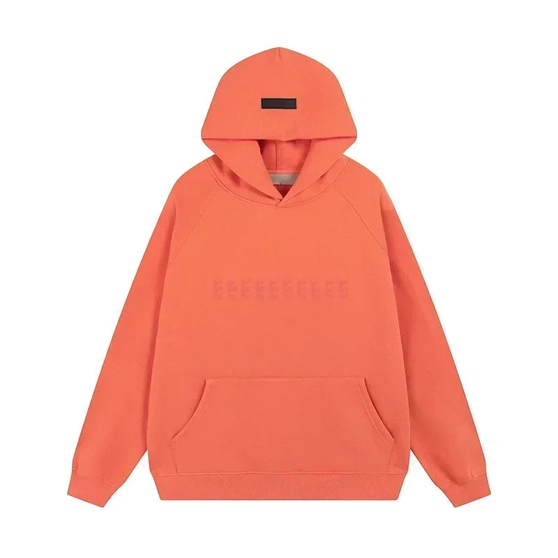 Season 8 Luxury Design Women's Hoodies Chest Two Rows Flocking Letter Logo Sweaters Fashion Brand Couple High Street Hoodie Sets