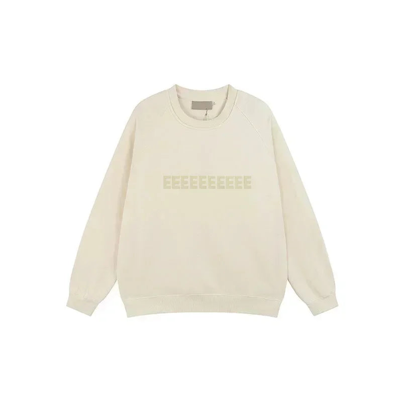 Season 8 Luxury Design Women's Hoodies Chest Two Rows Flocking Letter Logo Sweaters Fashion Brand Couple High Street Hoodie Sets