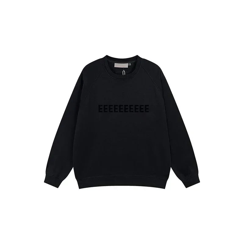Season 8 Luxury Design Women's Hoodies Chest Two Rows Flocking Letter Logo Sweaters Fashion Brand Couple High Street Hoodie Sets