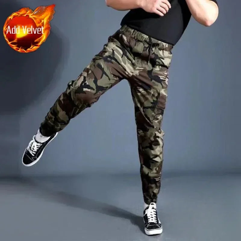 Men's Cargo Pants Camouflage Work Wear Male Trousers Harem Camo Techwear Y2k Emo High Quality Cheap Large Size Fashion Big Loose