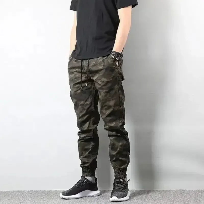 Men's Cargo Pants Camouflage Work Wear Male Trousers Harem Camo Techwear Y2k Emo High Quality Cheap Large Size Fashion Big Loose