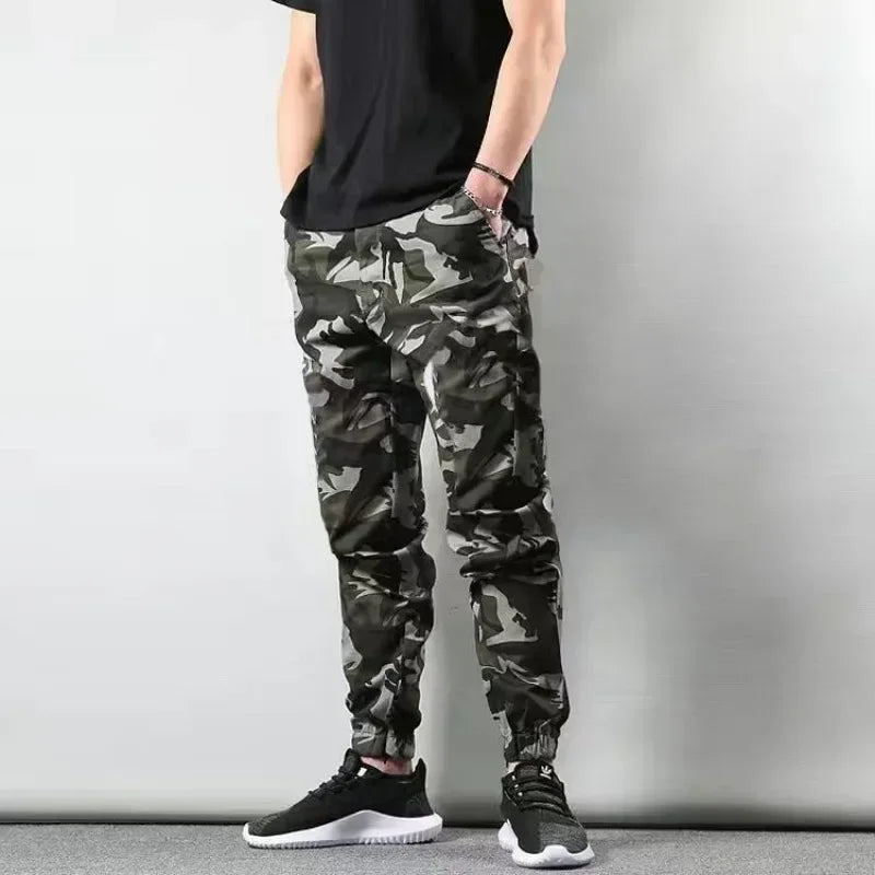 Men's Cargo Pants Camouflage Work Wear Male Trousers Harem Camo Techwear Y2k Emo High Quality Cheap Large Size Fashion Big Loose