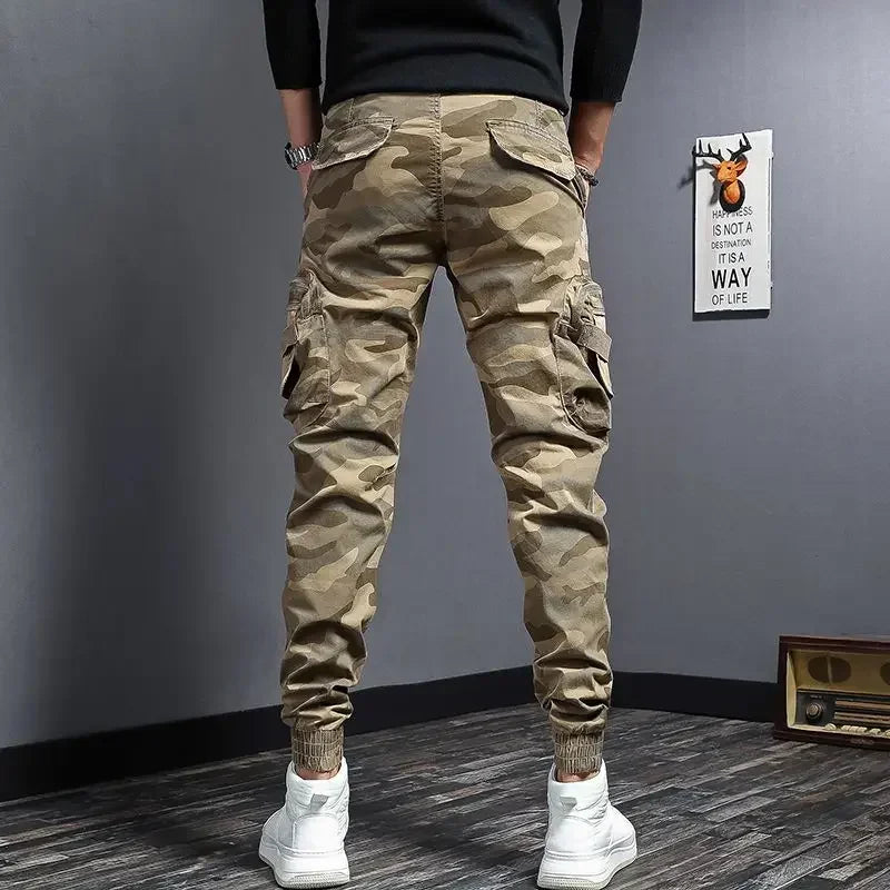 Casual Cargo Pants for Men Camo New In Camouflage Designer Cheap Regular Fit Korean Style Trousers Man Cheapest Street Harajuku