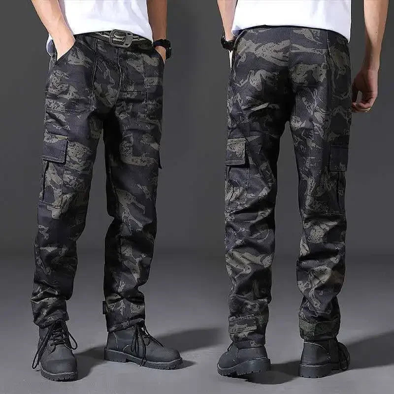 Camouflage Harem Trousers Man Navy Y2k Camo Cargo Pants for Men Loose Outdoor Baggy Cotton Harajuku Cheapest Korean Style Slacks