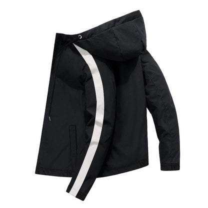 New Casual Fashion Men's Jacket Color Matching