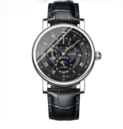 Men's Thin Calendar Large Dial Mechanical Watch