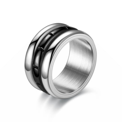 Titanium Steel Rotating Fashion Creative Stainless Steel Ring