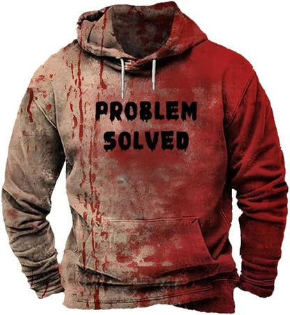 Men's Casual Digital Printing Hoodie Sweater