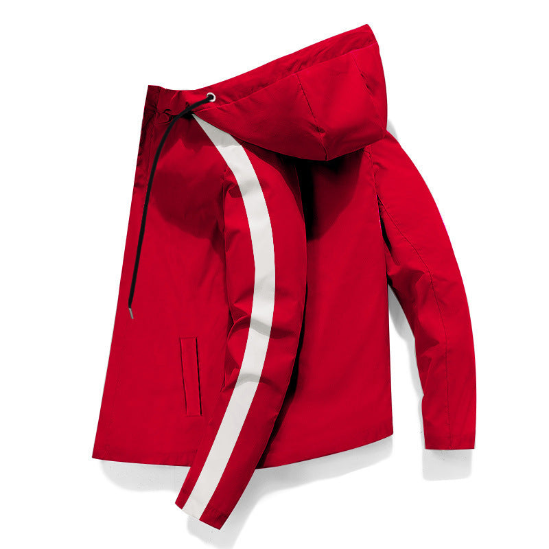 New Casual Fashion Men's Jacket Color Matching